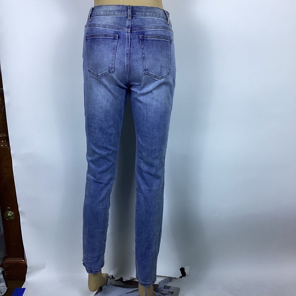 J. Mclaughlin Jaycie Patchwork Jeans Two Tone Siz… - image 4
